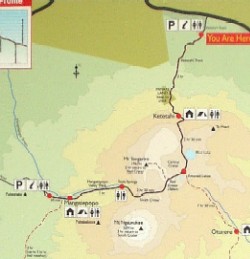 登山口のルートマップ